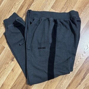 Spalding Charcoal Jogger Pants L